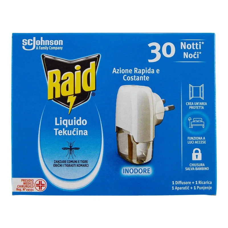 Raid Liquido Base 30 Notti — Insetticida