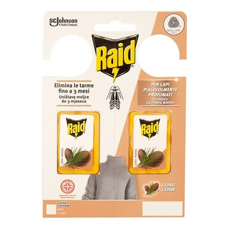 Raid Anti Tarme Gel Vestiti Cedro 6 gr — Anti tarme
