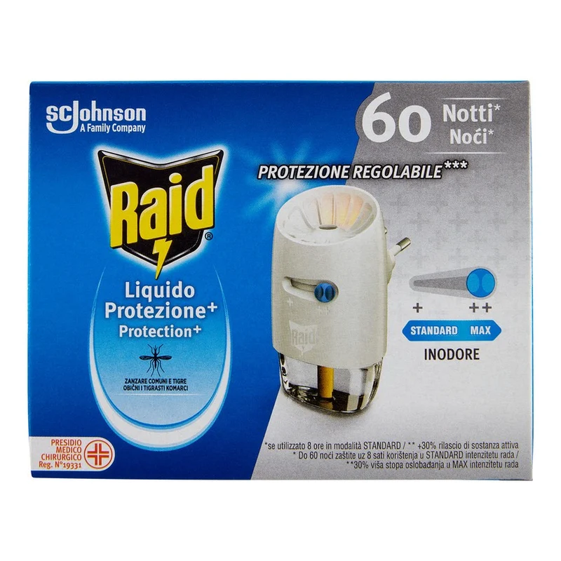 Raid Liquido Protezione Inodore 60 Notti — Insetticida