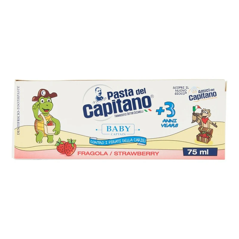 Pasta del Capitano Dentifricio Baby Fragola 75 ml — Dentifricio