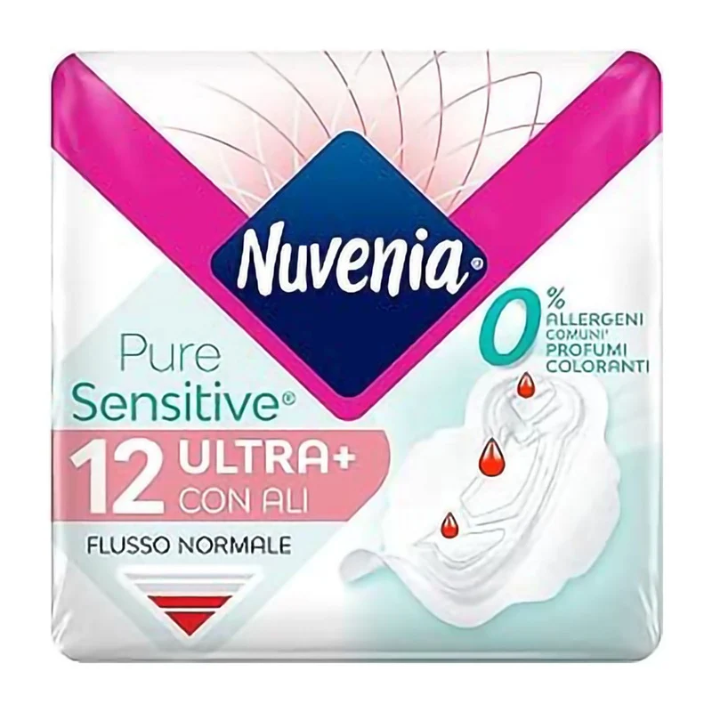 Nuvenia Assorbente Pure Sensitive Ultra Con Ali 12 pezzi — Assorbenti igienici