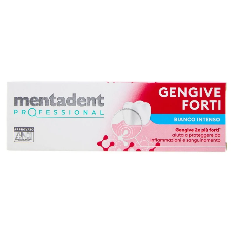 Mentadent Dentifricio Professional Gengive Forti Bianco Intenso 75 ml — Dentifricio