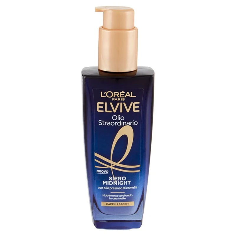 Elvive A Olio Straordinario Siero Midnight Capelli Secchi 100 ml — Siero capelli