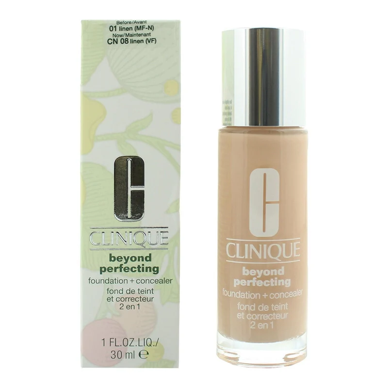 Clinique Beyond Perfecting 2 in 1 01 Linen — Fondotinta correttore