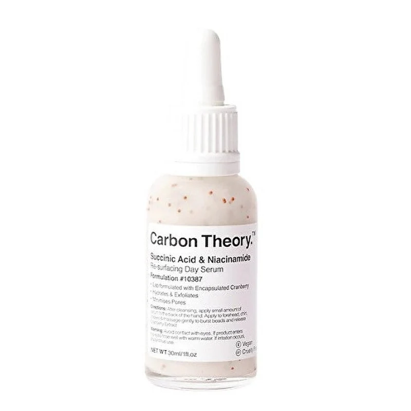Carbon Theory Siero Giorno Acido Succinico Niacinamide 30 ml — Siero viso