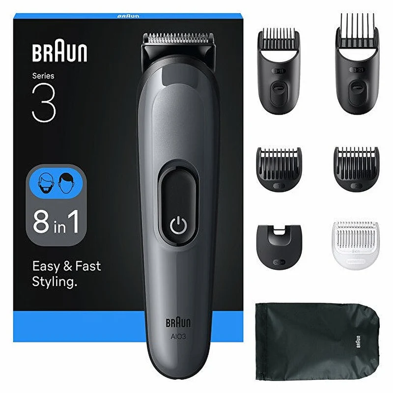 Braun Series 3 AIO3540 8 in 1 — Rifinitore Multifunzione