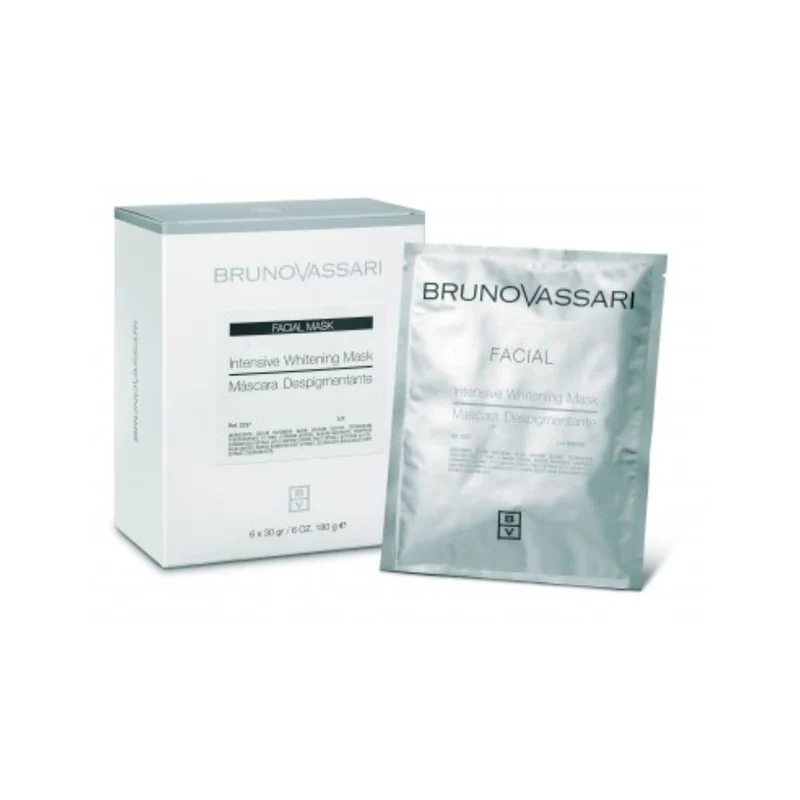 Bruno Vassari Sbiancante Bianco Maschera Peel-Off Giorno & Notte Viso 30g 6 pezzi — Set Maschera Viso
