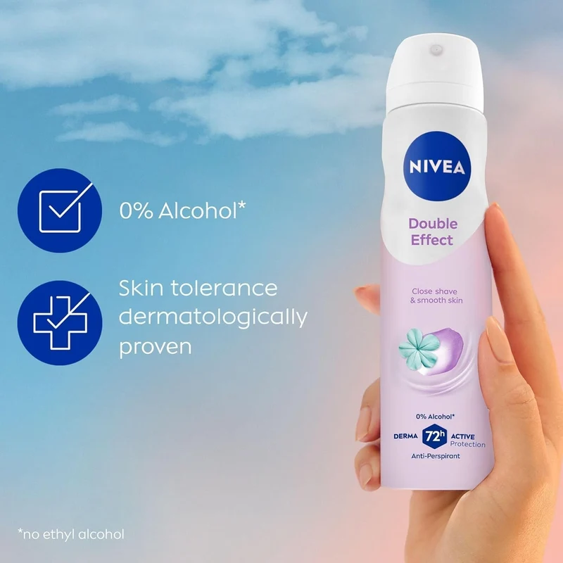 Nivea Double Effect Spray antitraspirante Donna 150 ml — Deodorante