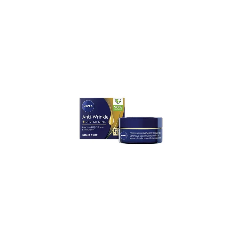 Nivea Crema Notte Rinfrescante Antirughe + Rivitalizzante 50+ 50 ml — Crema notte