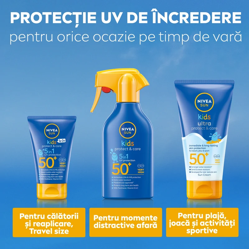 Nivea Sun Kids Ultra Protect & Play SPF50+ 150 ml — Crema solare bambini