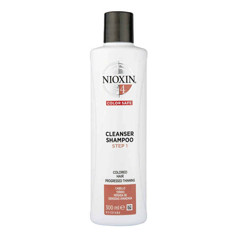 Nioxin System 4 Shampoo Detergente Capelli Fini Colorati Diradati 300ml — Shampoo detergente