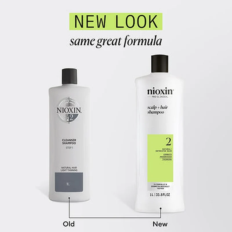 Nioxin System 2 Shampoo Capelli Fini Visibilmente Diradati 300 ml — Balsamo