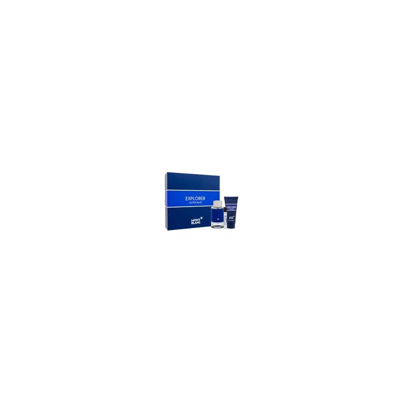 Mont Blanc Cofanetto Explorer Ultra Blue 100ml + miniatura 7,5ml + gel doccia — Eau de Parfum