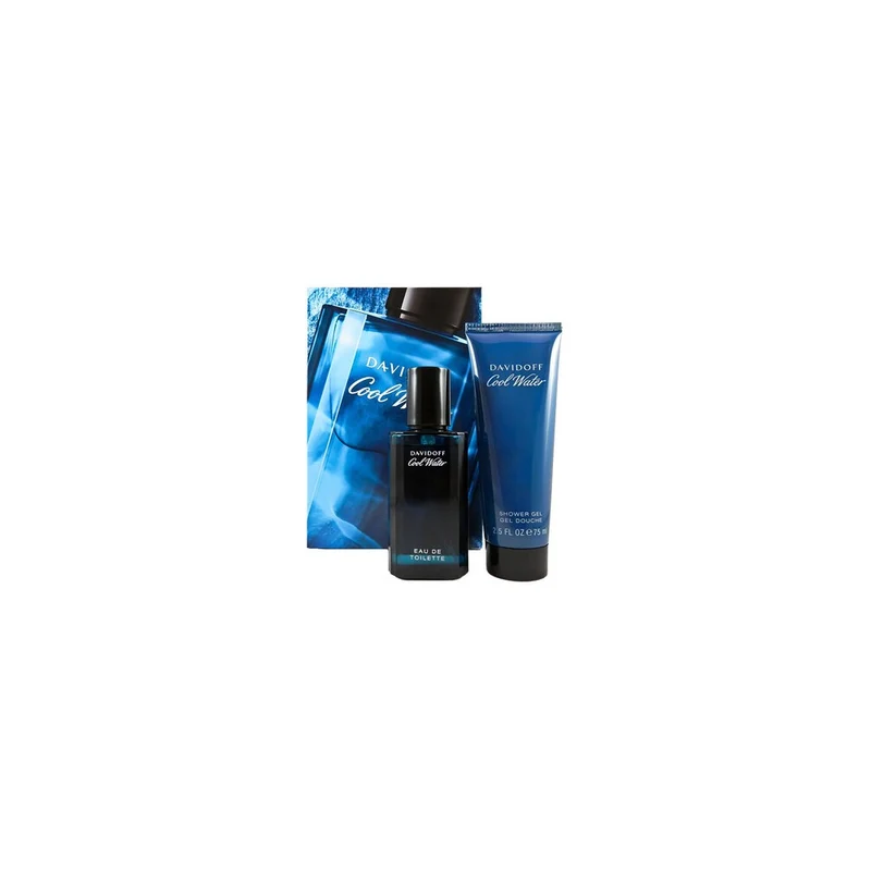 Davidoff Cool Water Man Uomo Eau de Toilette 40 ml + Gel Doccia 75 ml — Cofanetto Profumo