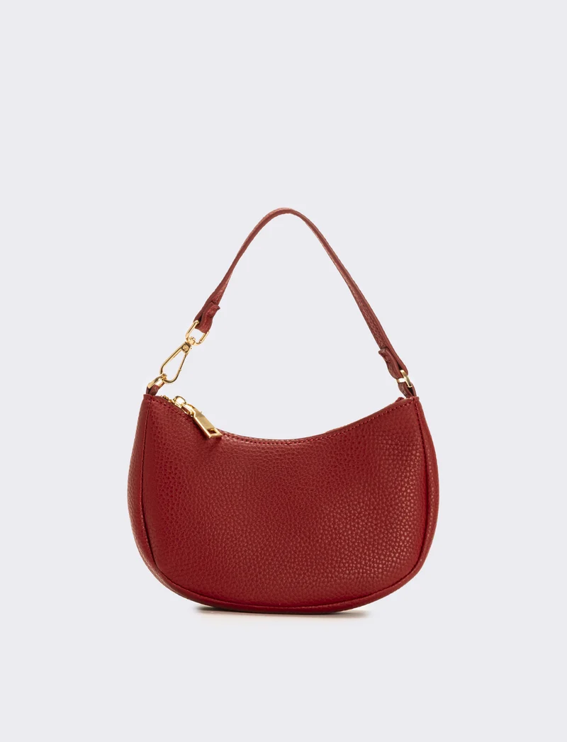 Borsa piccola mezzaluna - Rosso