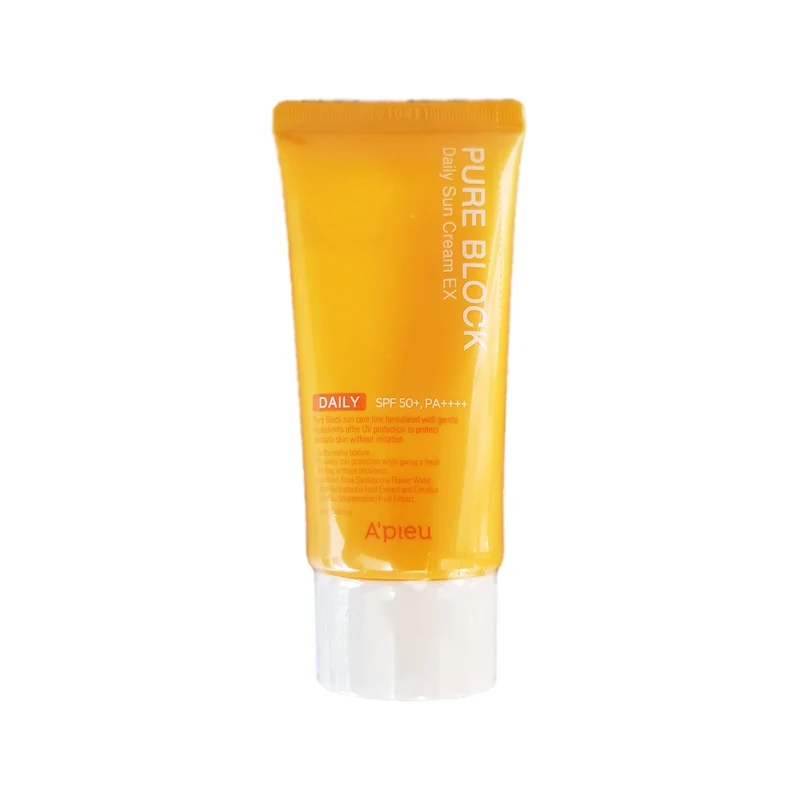 A'pieu Pure Block Natural Daily Sun Cream EX SPF 50+ 50ml — Crema solare