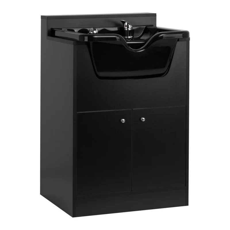 Gabbiano Barber Washing Station BB06 Nero — Lavapie professionale