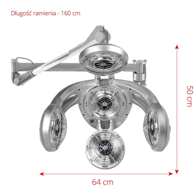 Gabbiano Infrazon hanging GD-505W silver — Lampada infrarossi