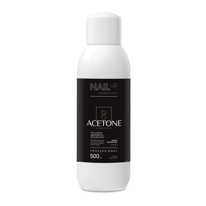 Ocho Nails Acetone fragola 500 ml — Acetone per unghie