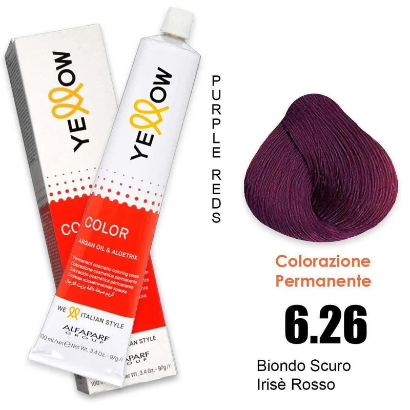 Alfaparf Yellow Color permanente 6.26 100 ml — Colorante capelli