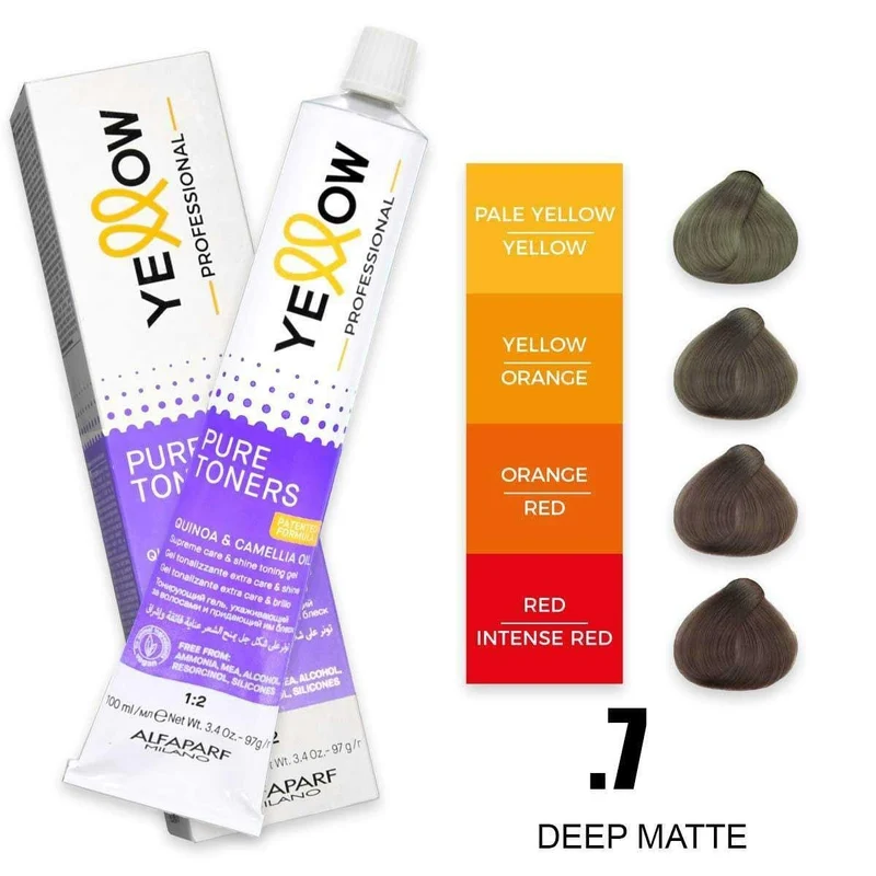 Alfaparf Yellow Pure Toners 7 Deep Matte 100 ml — Tonalizzante capelli