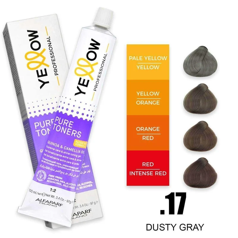 Alfaparf Yellow Pure Toners 17 Dusty Grey 100 ml — Tonalizzante capelli