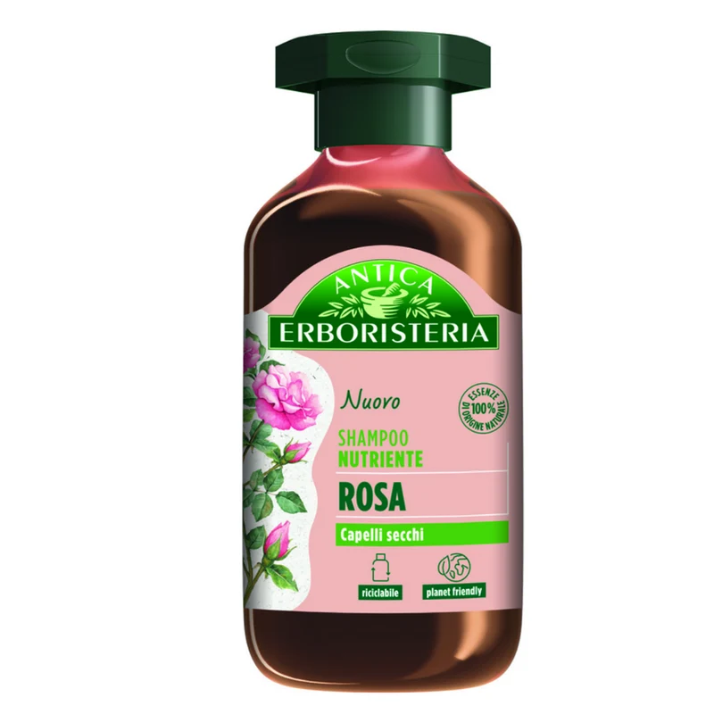 Antica Erboristeria Shampoo Nutriente Rosa Capelli Secchi 250 ml — Shampoo