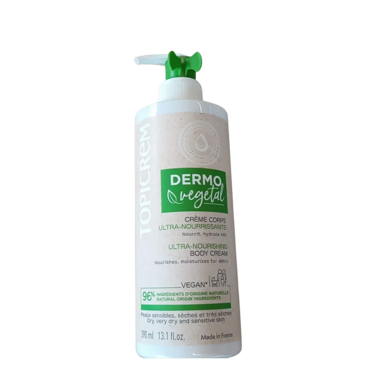Topicrem Dermo Vegetal Crema Corpo Ultra-Nutriente Pelle Sensibile 390 ml — Crema corpo