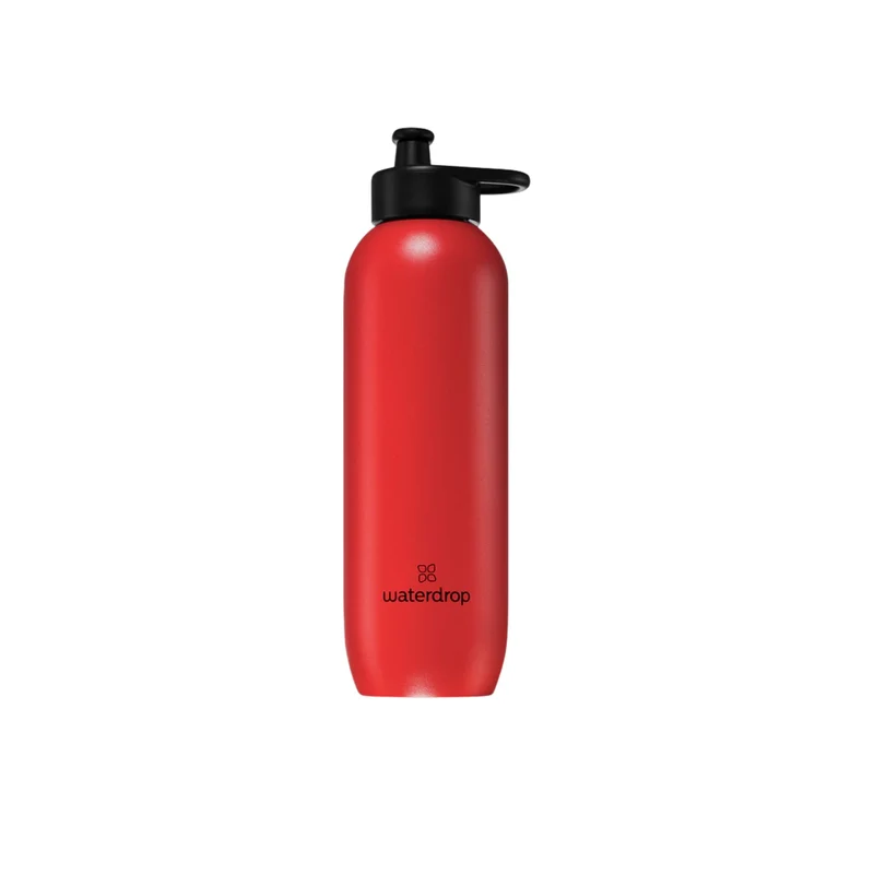 Waterdrop Steel Ultralight Signal rosso 800 ml — Borraccia