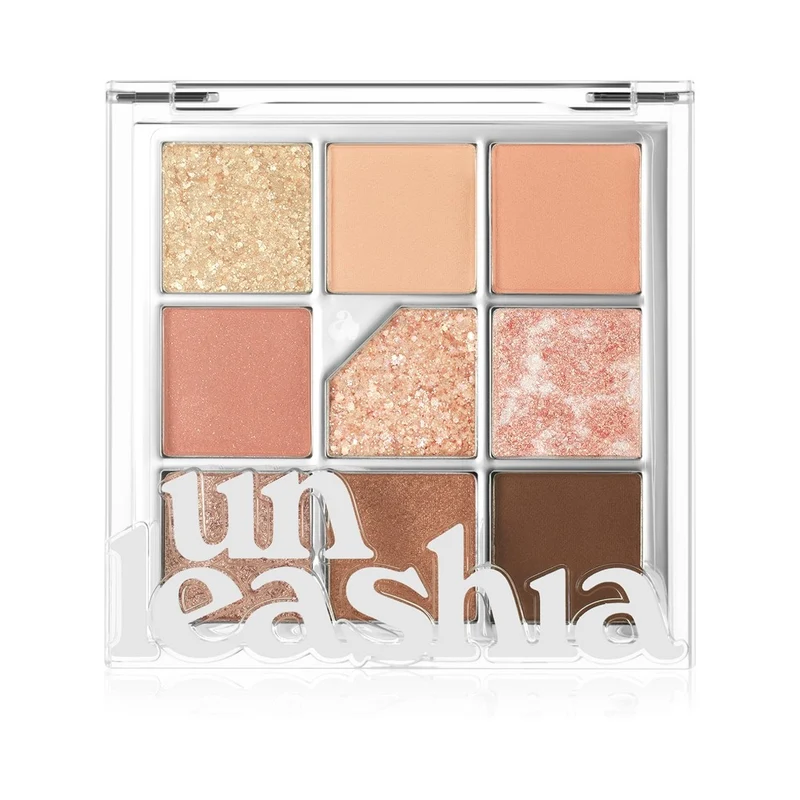 Unleashia Glitterpedia No.3 All of Coral Pink 6,2 g — Palette Ombretti