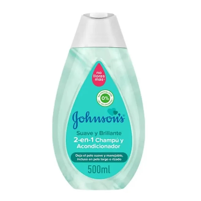Johnson's Soft And Brilliant 2 In 1 Shampoo E Balsamo 500 ml — Shampoo balsamo