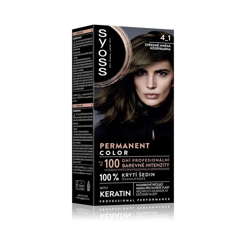Syoss Permanent Color 4_1 Medio Castano — Tinta capelli