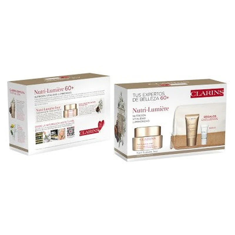 Clarins Nutri Lumiere Set Giorno 50 ml Notte 15 ml Maschera Cryo-Flash 5 ml — Set viso