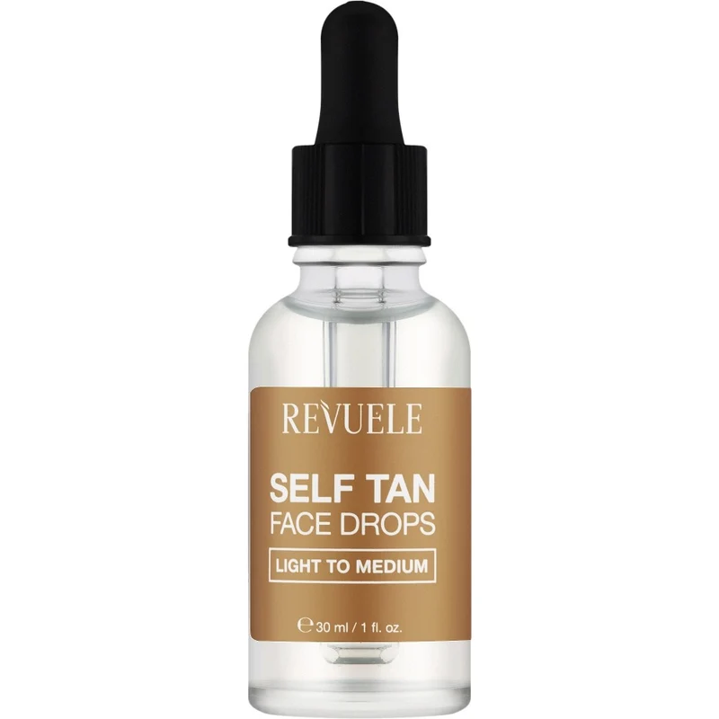 Revuele Paradise Bronze Self Tan gocce chiare a medie 30 ml — Autoabbronzante