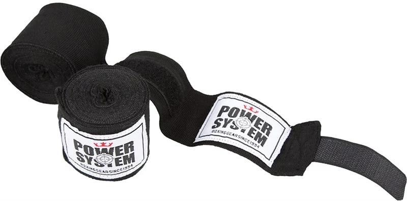 Power System Boxing Wraps nero — Fasce boxe