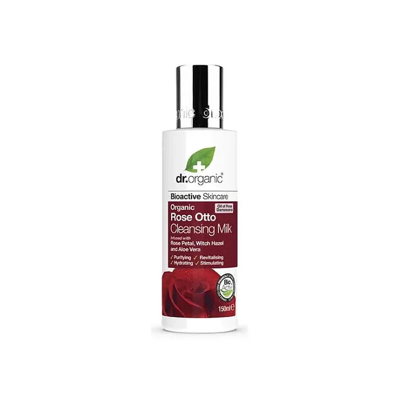 Dr Organic Bio Rose Otto latte detergente 150 ml — Latte detergente