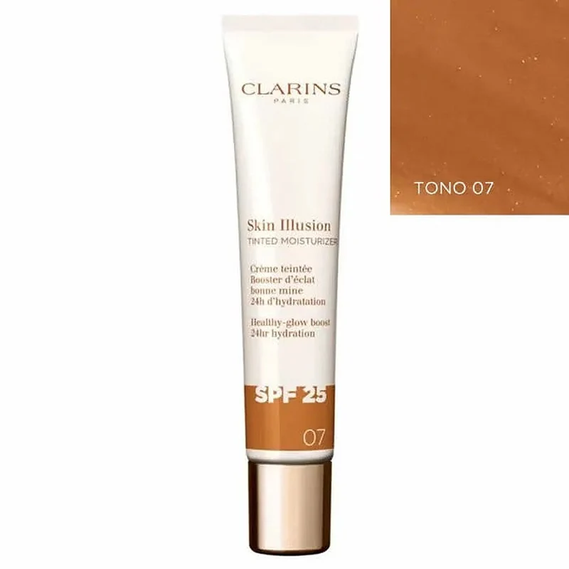 Clarins Skin Illusion Tinta Idratante Colorata SPF25 07 40ml — Crema idratante colorata SPF