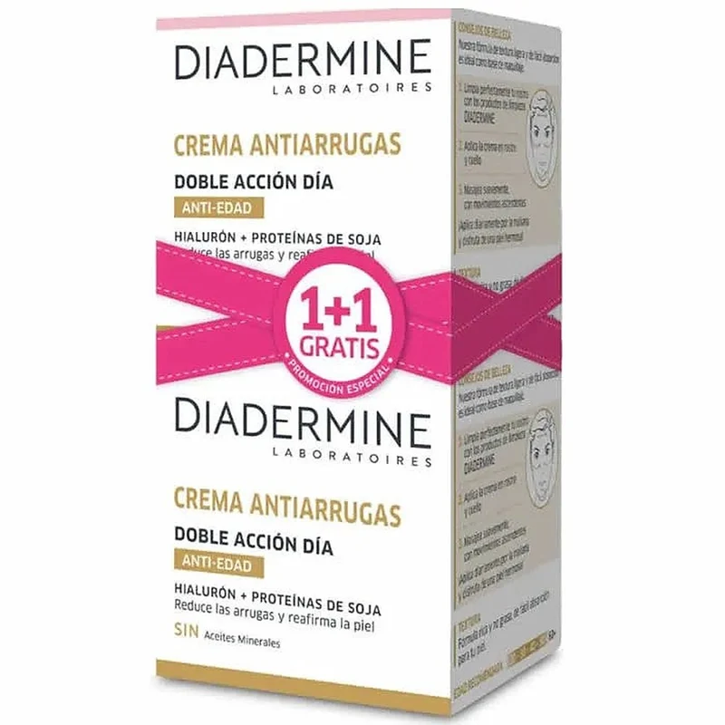 Diadermine Crema Giorno Anti Rughe Doppia Azione 50 ml set 2 pezzi — Crema giorno viso