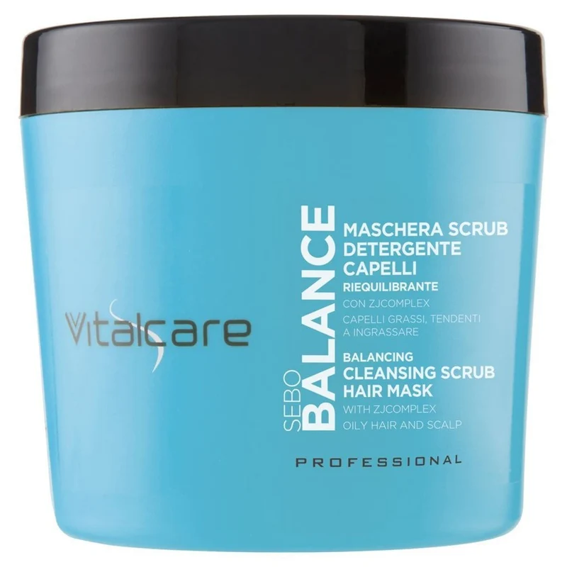 Vitalcare Sebo Balance Maschera Scrub Per Capelli Grassi 400 ml — Maschera scrub capelli