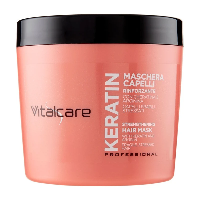 Vitalcare Keratin Maschera Capelli Rinforzante 500 ml — Maschera capelli