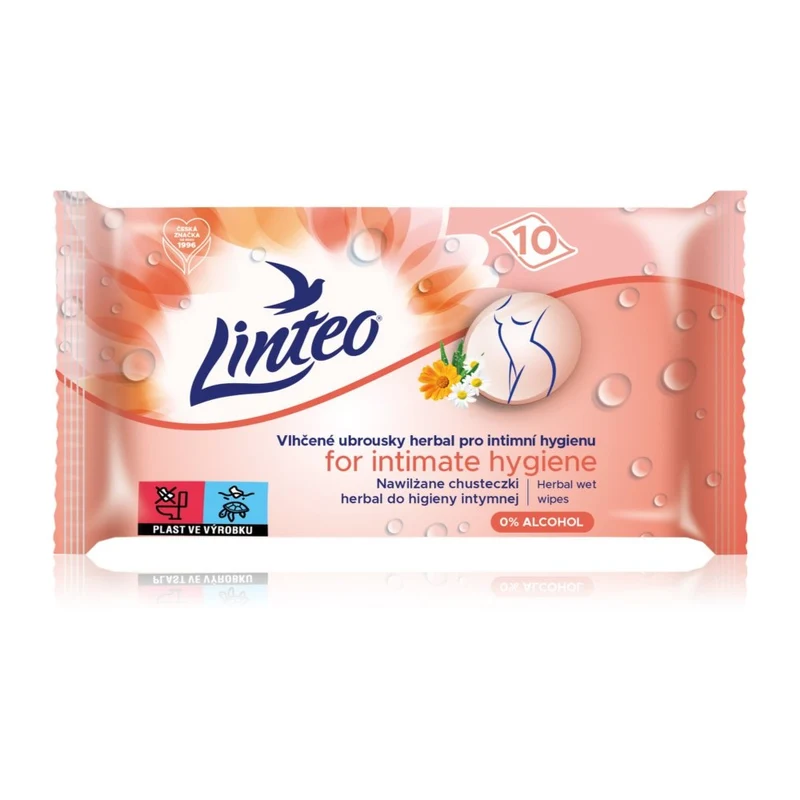 Linteo Personal Hygiene Mini Herbal 10 Pezzi — Salviette Igiene Intima