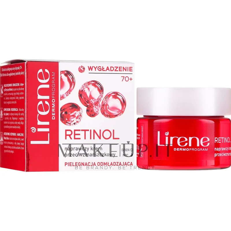 Lirene Rejuvenating Care Nutrition 70+ crema antirughe viso e collo 50 ml — Crema viso