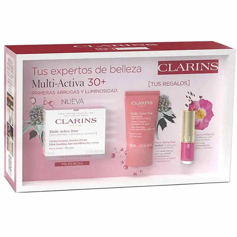 Clarins Multi-Active Crema Giorno Pelle Secca 50 ml set 3 pezzi — Crema giorno viso