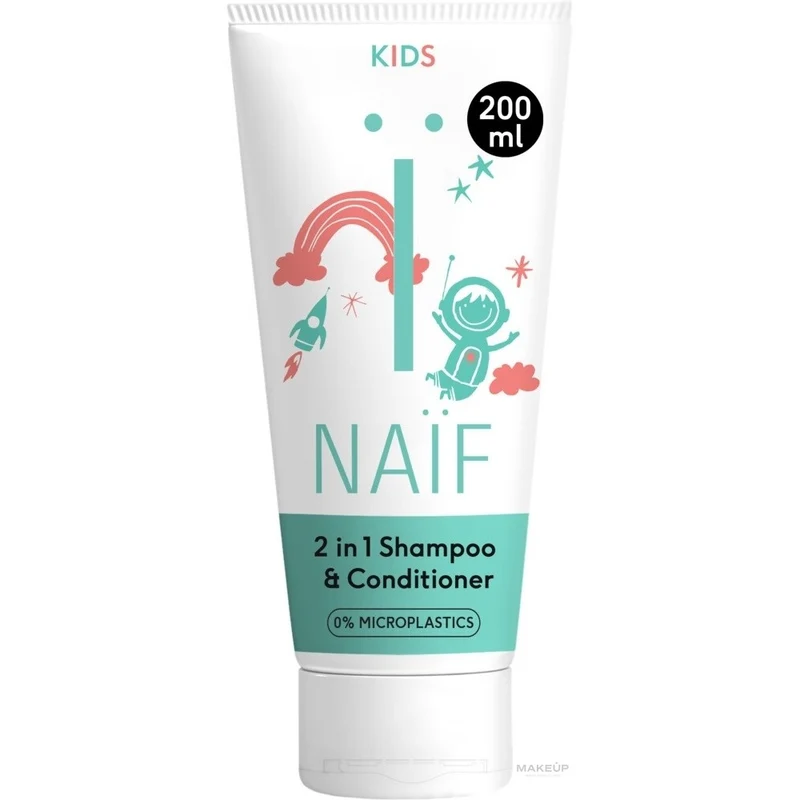 Naif Kids Shampoo e Balsamo 2 In 1 per Bambini 200 ml — Shampoo e Balsamo