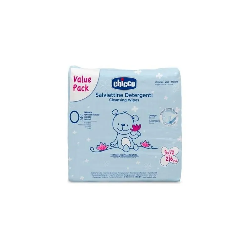 Chicco Tripack 72 unità Salviette — Salviette umidificate