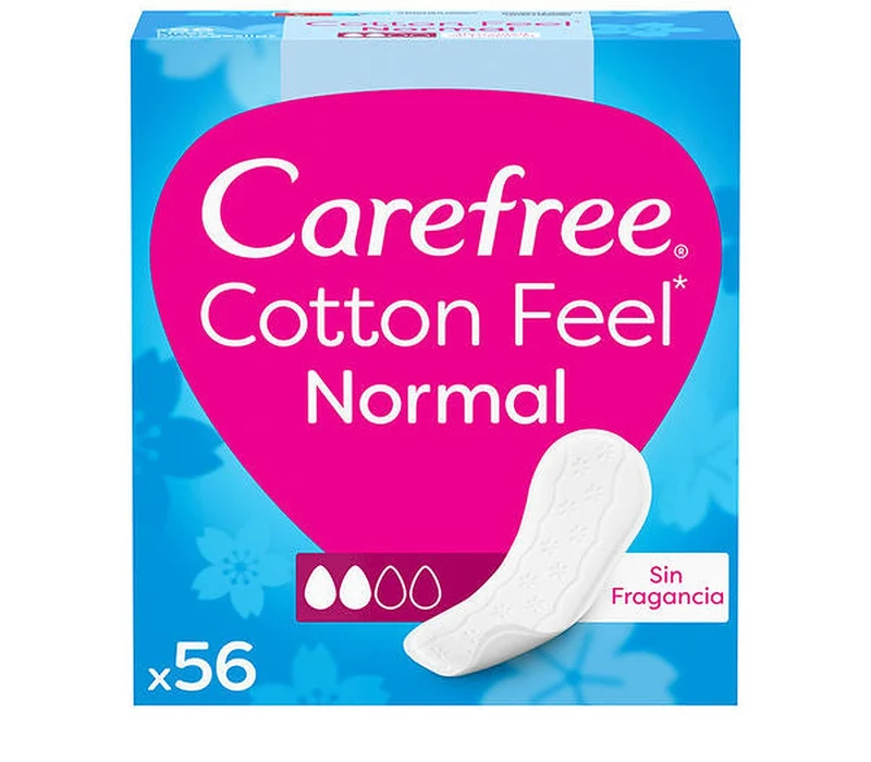 Carefree Cotton Protector senza profumo 56 unità — Assorbente igienico