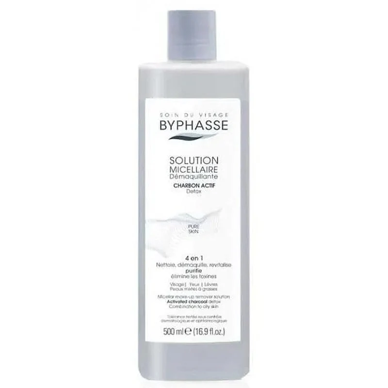 Byphasse Soluzione struccante micellare al carbone attivo 500 ml — Acqua micellare