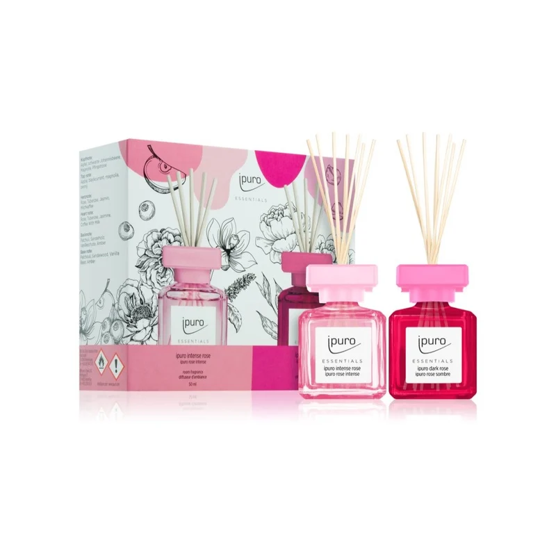 Ipuro Essentials Intense & Dark Rose confezione 2× 50 ml — Set/Cofanetto