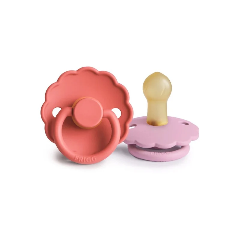 Frigg Daisy Size 1:0-6 mesi Ciuccio Blush/Cotton Candy 2 pezzi — Ciuccio