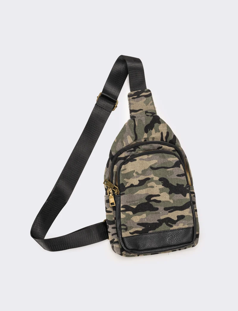 Zaino uomo monospalla - militare